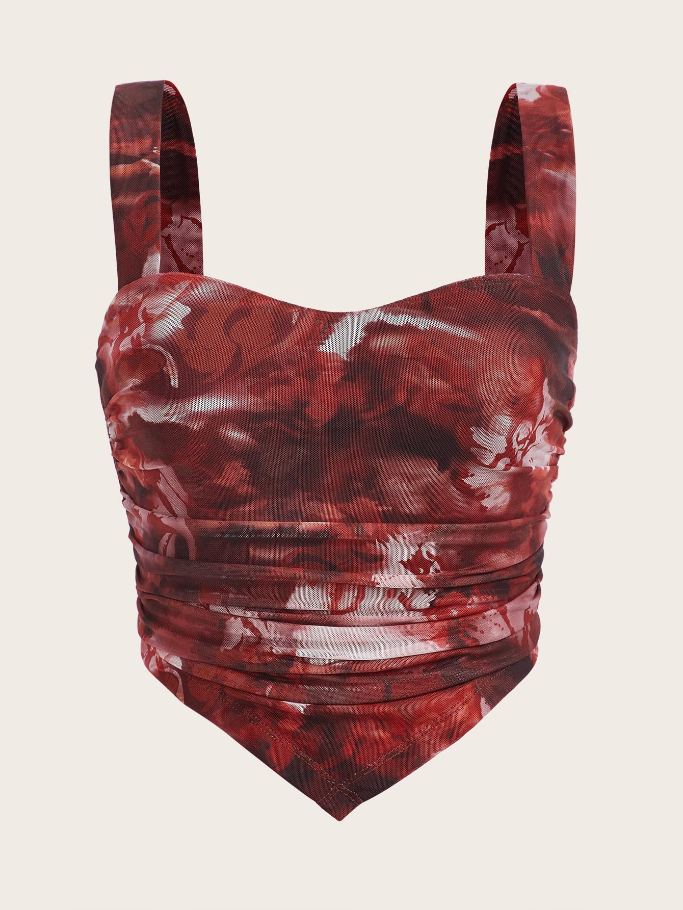 SHEIN ICON Tie Dye Bandana Hem Cami Top