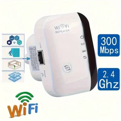 Home WiFi Extender Signal Enhancer: Wireless Internet Repeater Covers Up To 6500 Square Feet, Supporting More Than One Wireless Signal Enhancer