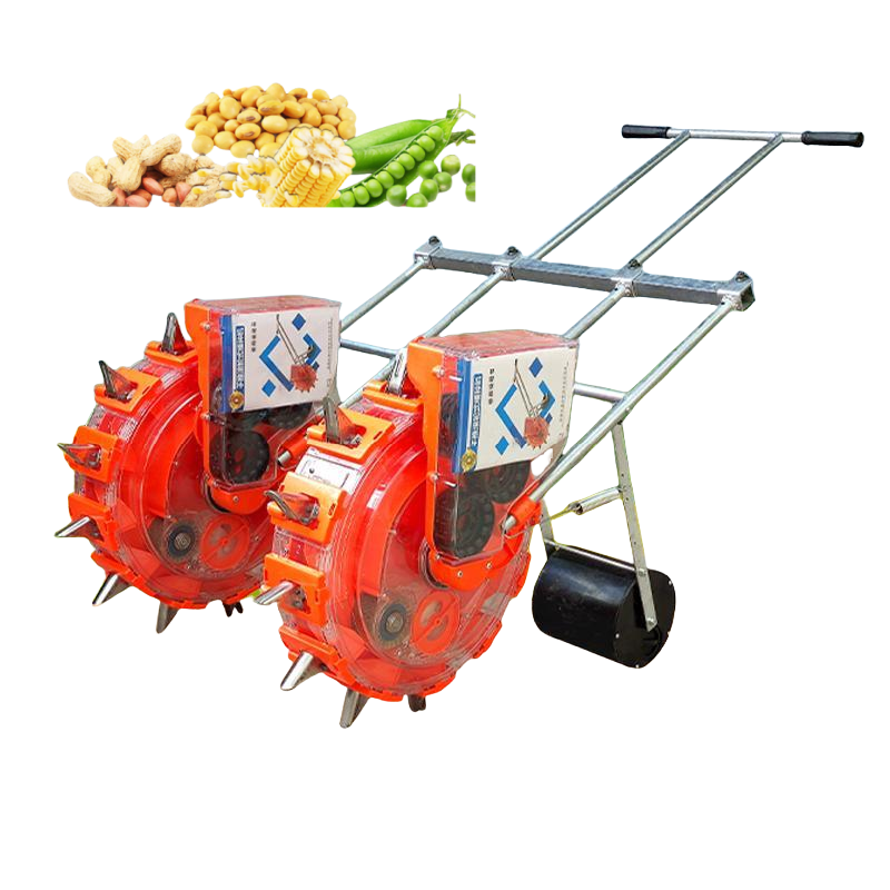 Hand-Pushed Two-Row Corn Soybean Peanut Seed Seeder Adjustable Seeder Agricultural Machinery Tools Maize Seeder Farmer - Image 3